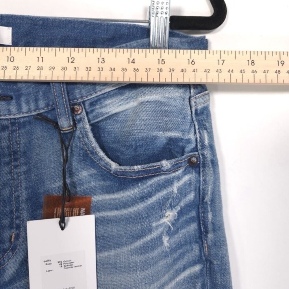 NWT MOUSSY VINTAGE Women's Jeans 30 JAPAN MADE Helendale Skinny Distressed HOWA‎ - Picture 6 of 14